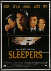 9b1174 SLEEPERS Italian 1p 1996 Robert De Niro, Dustin Hoffman, Jason Patric, Brad Pitt, different!