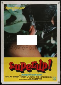 9b1251 UP! Italian 1p 1978 Russ Meyer's Superup!, sexy completely different leather mask image!