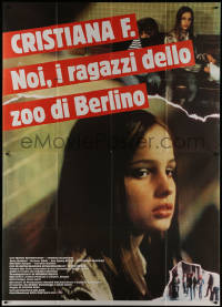 9b0469 CHRISTIANE F. Italian 2p 1981 classic German drug movie about 13 year-old drug addict/hooker!