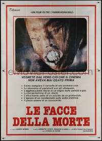 9b0497 FACES OF DEATH Italian 2p 1981 cult horror documentary, gruesome different image!