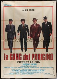 9b0510 GANG Italian 2p 1977 Jacques Deray, great art of Alain Delon his gangster co-stars!