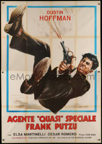 9b0566 MADIGAN'S MILLIONS Italian 2p R1974 art of detective Dustin Hoffman in post-Graduate release!