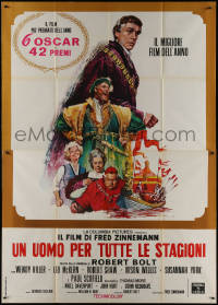9b0567 MAN FOR ALL SEASONS Italian 2p 1967 Paul Scofield, Robert Shaw, Best Picture Academy Award!