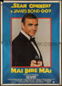 9b0581 NEVER SAY NEVER AGAIN Italian 2p 1983 c/u of Sean Connery as James Bond in tuxedo, rare!