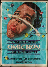 9b0589 OMICRON Italian 2p 1963 art of Renato Salvatori by Studio Favalli & Piero Ermanno Iaia, rare!