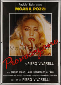 9b0631 SUMMER TEMPTATIONS Italian 2p 1988 close up of sexy blonde Moana Pozzi, ultra rare!