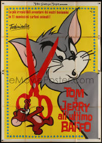 9b0648 TOM E JERRY ALL'ULTIMO BAFFO Italian 2p 1963 great violent cat & mouse by Nano Campeggi!