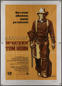 9b0650 TOM HORN Italian 2p 1980 great full-length image of cowboy Steve McQueen with rifle!