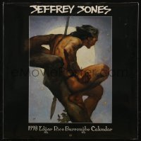 9b0077 JEFFREY JONES calendar 1998 each month has fantasy art from Edgar Rice Burroughs stories!