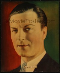 9b0048 DENNIS KING jumbo LC 1930s great head & shoulders portrait wearing suit & tie!