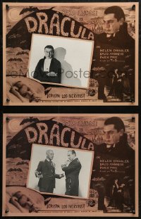 9b0148 DRACULA 3 Mexican LCs R1990s vampire Bela Lugosi shown in all , Tod Browning horror classic!