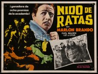 9b0142 ON THE WATERFRONT Mexican LC R1990s Marlon Brando in border AND inset, Elia Kazan classic!