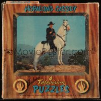 9b0006 HOPALONG CASSIDY set of 4 jigsaw puzzles 1950 great images of cowboy hero William Boyd!
