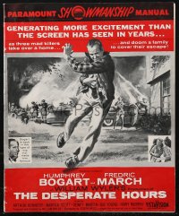 9b0198 DESPERATE HOURS pressbook 1955 Humphrey Bogart, Fredric March, William Wyler