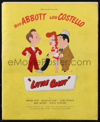 9b0214 LITTLE GIANT pressbook 1946 Bud Abbott & Lou Costello, great different Kapralik art!