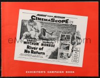 9b0223 RIVER OF NO RETURN pressbook 1954 Robert Mitchum & sexy Marilyn Monroe, Otto Preminger!