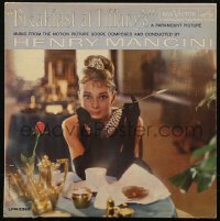 9b0034 BREAKFAST AT TIFFANY'S 33 1/3 RPM soundtrack Canadian record 1961 Audrey Hepburn, Mancini
