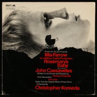 9b0095 ROSEMARY'S BABY 33 1/3 RPM soundtrack record 1968 original music from Polanski classic horror!