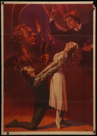 9b0036 ROMEO & JULIET export Russian 33x47 1955 Russian version of Shakespeare classic tragedy, red!