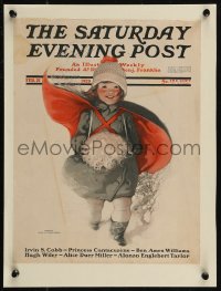 9b0109 SATURDAY EVENING POST magazine cover February 21, 1920 Sarah S. Stilwell Weber art!