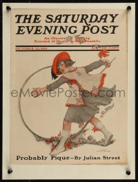 9b0107 SATURDAY EVENING POST magazine cover October 23, 1915 Sarah S. Stilwell Weber art!
