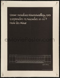 9b0168 GROSSE MUNCHEN KUNSTAUSSTELLUNG 1949 linen 12x17 German museum/art exhibition 1949 Hartmann art!