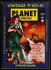 9b0085 VINTAGE SCI-FI calendar 2009 classic covers from the Golden Age of Pulp Science Fiction!