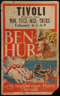 9b0252 BEN-HUR WC 1925 great close up art of Ramon Novarro and riding in chariot race!
