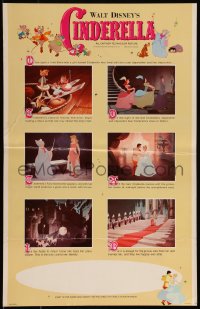 9b0266 CINDERELLA WC R1965 Walt Disney classic romantic musical cartoon, great poster images!
