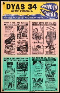 9b0284 DYAS 34 WC 1965 Godzilla vs The Thing, Ride the Wild Surf, Roustabout, Time Travelers & more!