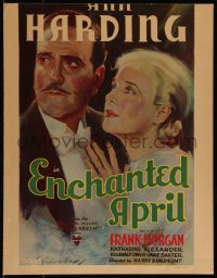 9b0287 ENCHANTED APRIL WC 1935 great art of pretty Ann Harding & Frank Morgan, ultra rare!