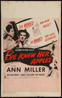 9b0288 EVE KNEW HER APPLES WC 1944 Ann Miller wooed him with music, won him with romance!
