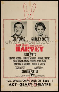 9b0308 HARVEY stage play WC 1971 starring Gig Young & Shirley Booth in the Broadway revival!