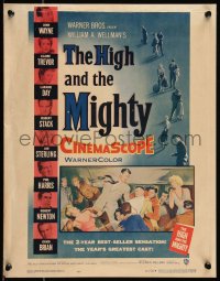 9b0313 HIGH & THE MIGHTY WC 1954 John Wayne, Claire Trevor, directed by William Wellman!