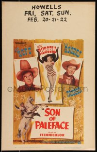 9b0372 SON OF PALEFACE WC 1952 great images of Roy Rogers & Trigger, Bob Hope & sexy Jane Russell!