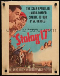 9b0375 STALAG 17 WC 1953 William Holden, Robert Strauss, Billy Wilder WWII POW classic!