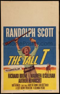 9b0384 TALL T WC 1957 directed by Budd Boetticher, written by Elmore Leonard, Randolph Scott