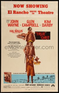 9b0397 TRUE GRIT WC 1969 by John Wayne, who played Rooster Cogburn, Glen Campbell, Kim Darby!