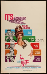 9b0409 WOMAN TIMES SEVEN WC 1967 sexy Shirley MacLaine, naughty as a pink lace nightgown!