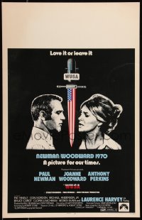 9b0411 WUSA WC 1970 Paul Newman, Joanne Woodward, cool political conspiracy artwork!