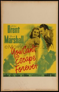 9b0412 YOU CAN'T ESCAPE FOREVER WC 1942 George Brent, Brenda Marshall, good gracious what a story!