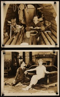 9c0970 NAVIGATOR 2 8x10 stills 1924 Buster Keaton in sailor suit about to brush teeth & with McGuire!