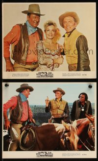 9c0508 WAR WAGON 2 color 8x10 stills 1967 great images of cowboys John Wayne & Kirk Douglas!