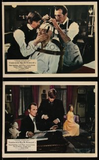9c0546 FRANKENSTEIN MUST BE DESTROYED 2 color English FOH LCs 1970 Hammer horror, Cushing & Ward!