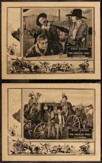 9c0374 SAWDUST TRAIL 2 LCs 1924 great images of western cowboy Hoot Gibson, Josie Sedgwick!