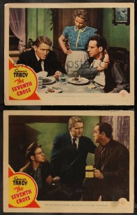 9c0376 SEVENTH CROSS 2 LCs 1944 cool images of Spencer Tracy, Signe Hasso, Agnes Moorehead!