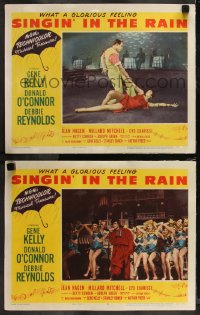 9c0378 SINGIN' IN THE RAIN 2 LCs 1952 Gene Kelly dancing with sexy showgirls in classic film!