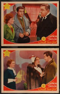 9c0380 SMALL TOWN GIRL 2 LCs 1936 great images of Robert Taylor & pretty Janet Gaynor!