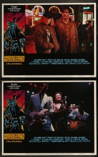 9c0384 STREETS OF FIRE 2 LCs 1984 Michael Pare, Diane Lane, rock 'n' roll, directed by Walter Hill!