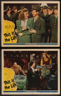 9c0387 THIS IS THE LIFE 2 LCs 1944 Donald O'Connor, Foster & Ryan, by Sinclair Lewis & Fay Wray!
